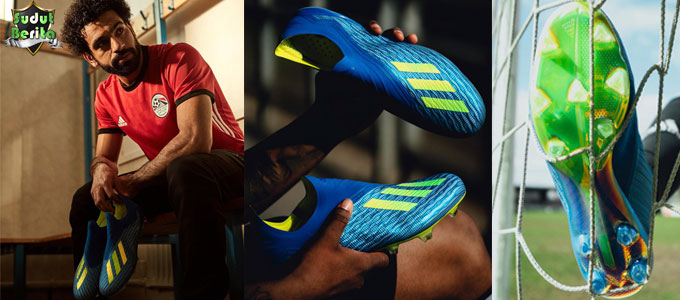 Mohamed Salah Incar Kemenangan Dengan Sepatu Baru Adidas X18+